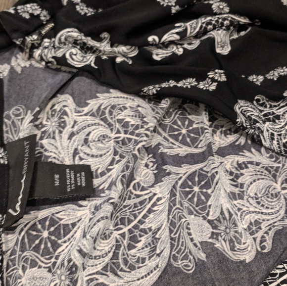 Lane Bryant wrap dress in Black and White - Picture 2 of 2